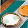 Bamboo Weave Tea Accessory for Home Office Storage Box view 2