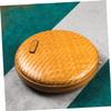 Bamboo Weave Tea Accessory for Home Office Storage Box view 3