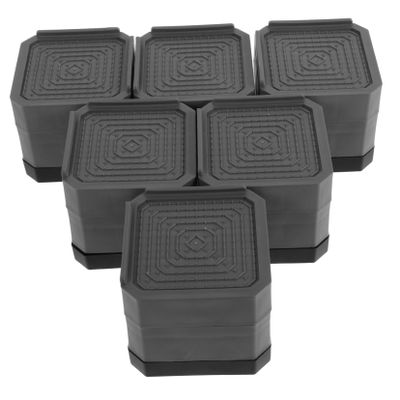6 Piece Anti Slip Noise Reduction Plastic Furniture Pads for Tables