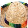 SHOWERORO 2 Pcs Mexican Sombrero Party Hats, Polyester Carnival Headwear view 4