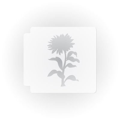 Sunflower 783-D347 Stencil Silhouette (2 inch)