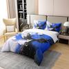 jejeloiu Blue and Black Duvet Cover 100% Cotton King Size Kids Abstract Geometric Comforter Cover for Boys Girls Teens Circles Bedding Set Breathable Soft Lightweight Room Decor view 3