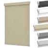 MYshade Custom No Drill No Tools Cordless Roller Shades,Waterproof Window Blinds for Home, Bedroom, and Living Room,Blackout Privacy Control with Easy Installation (Beige-57 W * 72" H view 1