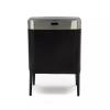 CAOJLjiaxiang-2012 Trash Can Intelligent Sensor Classified Trash Can Kitchen Large Capacity Household Stainless Steel Light Luxury Office Living Room High Feet Bathroom Trash Can(Black) view 1