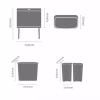 CAOJLjiaxiang-2012 Trash Can Intelligent Sensor Classified Trash Can Kitchen Large Capacity Household Stainless Steel Light Luxury Office Living Room High Feet Bathroom Trash Can(Black) view 2