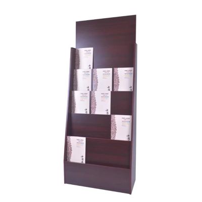 CFGH6FDF Magazine Holder Floor Standing Newspaper Racks Information Display Racks Wooden Periodicals Racks Data Racks Magazine Racks to Hold Magazines, Records, Newspapers Literature Display Stand