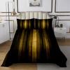 jejeloiu Black Yellow Stripes Bedspread Twin Size Kids Gradient Striped Coverlet Set Teens Modern Neon Abstract Art Quilted Coverlet Soft Lightweight Room Decor view 1