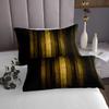 jejeloiu Black Yellow Stripes Bedspread Twin Size Kids Gradient Striped Coverlet Set Teens Modern Neon Abstract Art Quilted Coverlet Soft Lightweight Room Decor view 3