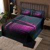 jejeloiu Golden Gate Bridge Bedspread Queen Size Kids Nightscape Coverlet Set Teens City Scenery Quilted Coverlet Breathable Soft Lightweight Black and Purple Room Decor view 2