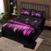 jejeloiu Golden Gate Bridge Bedspread Queen Size Kids Nightscape Coverlet Set Teens City Scenery Quilted Coverlet Breathable Soft Lightweight Black Purple Room Decor view 2