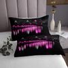 jejeloiu Golden Gate Bridge Bedspread Queen Size Kids Nightscape Coverlet Set Teens City Scenery Quilted Coverlet Breathable Soft Lightweight Black Purple Room Decor view 3