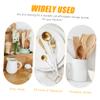 CATIEBYE 1set Creative Ceramic Utensil Holders Multipurpose Chopstick Organizers Drain Design for Home Restaurants Hotels Attractive Double Holder Keeps Tableware Dry view 2