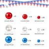 FEICUIBEXI 208 Pieces Patriotic Vase Filler Set, 4th of July Patriotic Red White Blue Faux Pearl Beads for 4th of July Independence Day, Memorial Day Veterans Day Table Centerpiece Home Decor view 3