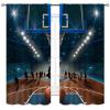 TKUYO Basketball Curtains, Kids Sport Basketball Stadium Field Boys Teens Men Game Art Printed Blackout Window Drapes Treatments for Bedroom Living Room Nursery Playroom 2 Panels Set, 42"x63" Inch view 2