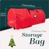 QUQUQ Artificial Xmas Tree Bag Christmas Tree Storage Bag Zipper Bag Comes with Handles and Wheels for Easy Transport Christmas Tree Organizer(Green) view 2