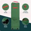 QUQUQ Artificial Xmas Tree Bag Christmas Tree Storage Bag Zipper Bag Comes with Handles and Wheels for Easy Transport Christmas Tree Organizer(Green) view 4