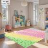 ABREEZE Kids Rug Play Mat Ultra Soft Rugs for Kids Room, 4'x5.3' Non Slip Gradient Star Children Nursery Rug Carpet for Bedroom Decor Playroom Living Room view 3