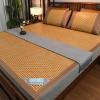 Summer Sleeping Mat, Double-Sided Cooling Bed Sheet Air Conditioning Mat, Traditional Chinese Summer Rattan Pad Cooling Mattress Foldable Breathable, For Single Double Queen-size(Color H,180*200cm) view 1