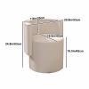 360 Swivel Upholstered Vanity Stool, with Backrest, Round PU Leather Vanity Chairs, Comfortable Makeup Chair, for Bedroom and Living Room(Natural) view 2