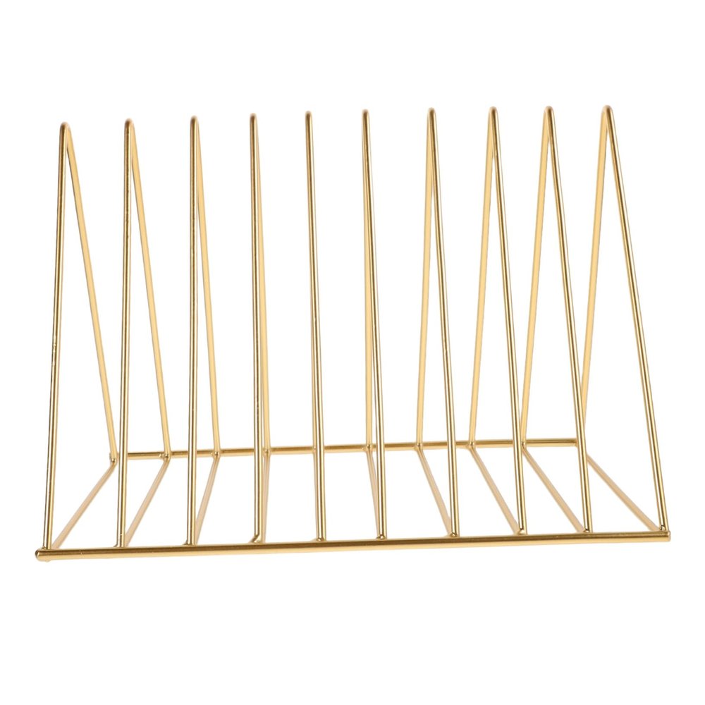 COHEALI Metal Desktop Magazine Rack Organizer Space-Saving Iron Bookshelf for Office Use Holds Magazines Files Stationery Multi-Purpose Storage for Desk Organization