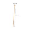 OKUMEYR 200pcs Wooden Lollipop Sticks with End Swizzle Sticks for Cake Candy and Drink Stirring Natural Wood for Use Great for Weddings and Parties view 2