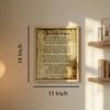 Invictus Poem Wall Art by William Ernest Henley Inspirational Poster Print on Distressed Parchment, Motivational Home Decor for Living Room & Office (Natural Oak Framed, 11 x 14 inches) view 2