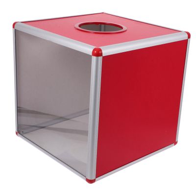 MAGICLULU Red Raffle Prize Box for Party Games Voting Box Organizer for Raffle Tickets