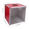 MAGICLULU Red Raffle Prize Box for Party Games Voting Box Organizer for Raffle Tickets view 2