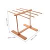 Abaodam Herb Drying Rack Beech Wood Hanging Flower Drying Rack Capacity for Home Outdoor Use view 2