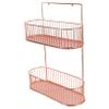 HEALLILY Bathroom Shelf Organizer Adhesive Spice -Mounted Rack Condiment Storage Farmhouse Decor Rose Gold view 1