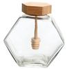 ABOOFAN Honey Storage Pot 220ml Glass Honey Jar Small Honey Dispenser Syrup Honey Container Honey Pot Lid view 1