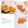 ABOOFAN Honey Storage Pot 220ml Glass Honey Jar Small Honey Dispenser Syrup Honey Container Honey Pot Lid view 3