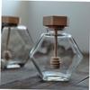 ABOOFAN Honey Storage Pot 220ml Glass Honey Jar Small Honey Dispenser Syrup Honey Container Honey Pot Lid view 4