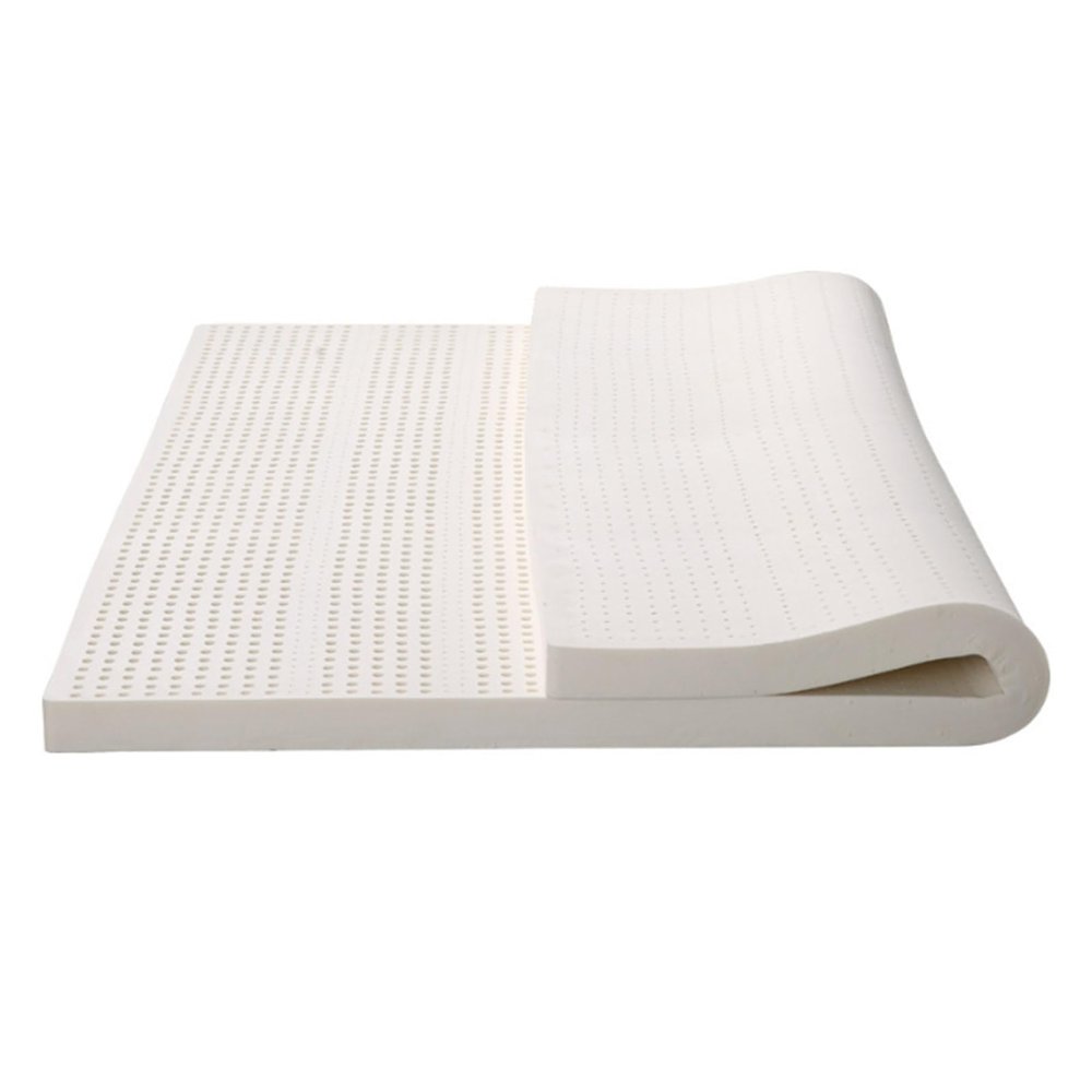 WJIANY 100% Natural Latex Mattresstopper, (150X200cm) Natural Latex Mattress with Inner Sleeve, Compression and No Deformation,A,10cm