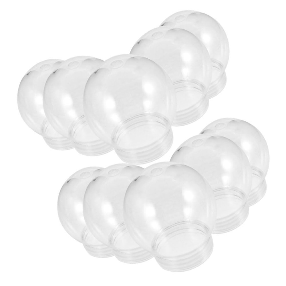 HOODANCOS 10pcs Transparent Bottle Christmas Snow Globe Frost Snow Globes for Snow Globes Craft Xmas Water Globes Keepsake Display Globe Snow Globe Blank Snow Did The Pet