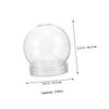 HOODANCOS 10pcs Transparent Bottle Christmas Snow Globe Frost Snow Globes for Snow Globes Craft Xmas Water Globes Keepsake Display Globe Snow Globe Blank Snow Did The Pet view 2