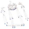 Ancient Costume Hanfu Accessories Headdress Crane Suit Hairdress Tassel Antiquity Cosplay Wedding Performance Headpieces view 4