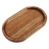 IMIKEYA Wooden Riser Stand for Entryway Decor Multifunctional Decorative Tray for Kitchen Countertop Bathroom Organization Stylish Aromatherapy Holder for Keys and Items view 1
