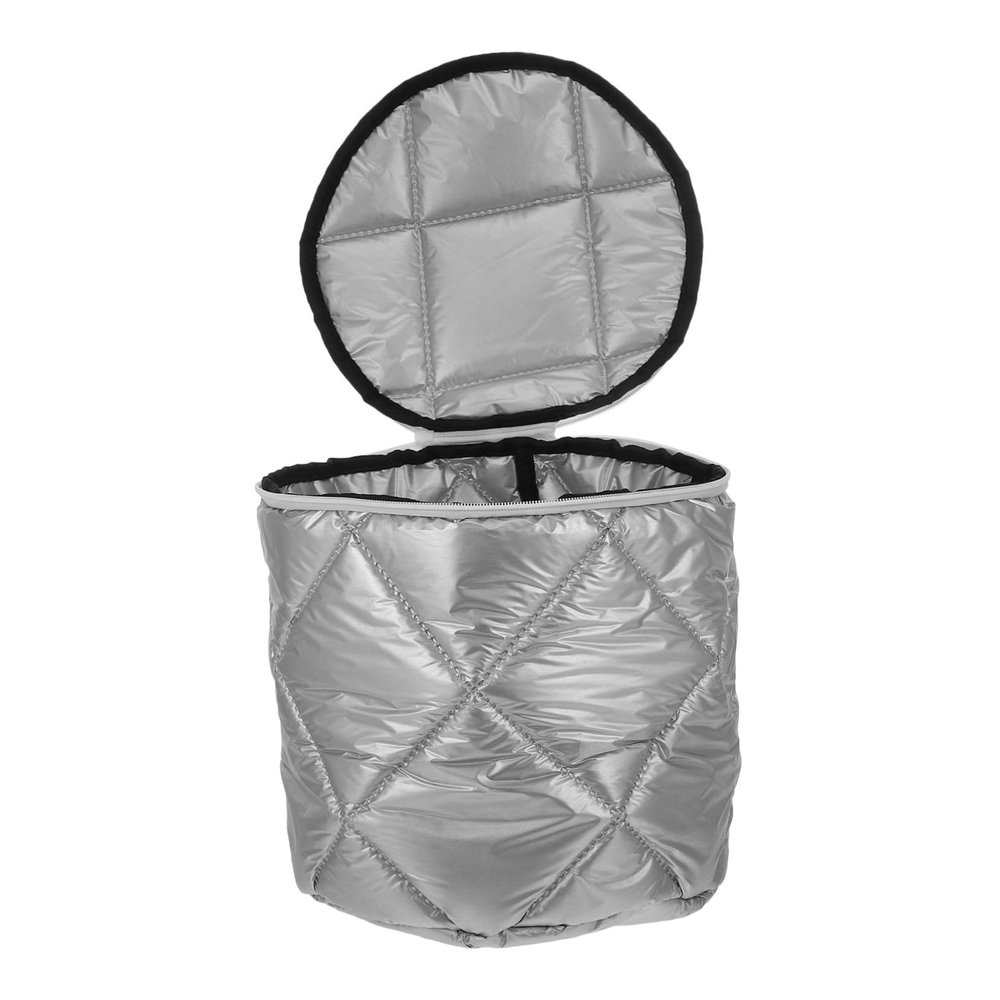 FELTECHELECTR Insulated Grocery Cooler Bag Thermal Food Transport Cover for Camping Takeout Outdoor Use Keeps Food Hot Cold Versatile Insulated Tote Silver