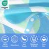 VOOVA & MOVAS Toddler Beach Towel (3-10Years), Absorbent Quick Dry Lightweight Towel Wrap with Hood for Pool | Swim | Bath, Blue Dot Strip view 4