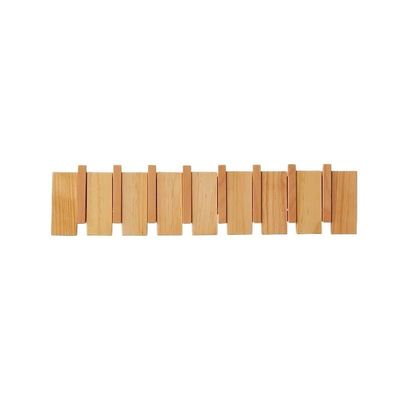 ENGENDER Wall Coat Rack Wooden Hook Clothes Hook Wall Hanging Clothes Hanger, Home Entrance Bedroom Clothes Hook Coat Rack Wall Mounted(B,Large)