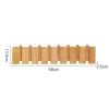 ENGENDER Wall Coat Rack Wooden Hook Clothes Hook Wall Hanging Clothes Hanger, Home Entrance Bedroom Clothes Hook Coat Rack Wall Mounted(B,Large) view 2