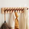 ENGENDER Wall Coat Rack Wooden Hook Clothes Hook Wall Hanging Clothes Hanger, Home Entrance Bedroom Clothes Hook Coat Rack Wall Mounted(B,Large) view 3