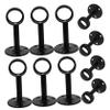 Happyyami 16pcs Stainless Steel Ceiling Bracket Rod Hanger Clamp Flange Seat Round Tube Seat for Wardrobe Rod End Supports view 1