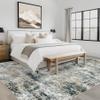 10x14 Area Rugs Living Room Rugs: Large Washable Rug with Anti-Slip Backing Non-Shedding Stain-Resistant Soft Abstract Carpet for Bedroom Dining Room Nursery Home Office Black Grey Brown view 3