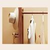 AEYSD-456 Adjustable Garment Rack Solid Wood Coat Rack Floor-Standing Hanger Entrance Small Apartment Space-Saving Multi-Layer Rack Bedroom Clothes Storage Rack Standing Hanger(Gris,Small) view 4