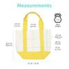 PRINT SUPREMACY Custom Company Logo16oz Mini Canvas Tote Bag w/External Pockets, Company Bag, Bag with Custom Logo (Blue) view 4