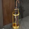 Metal umbrella stand,Umbrella Storage Rack at the Entrance,Hotel lobby commercial umbrella storage rack umbrella tube,Gold Umbrella Stand,Modern Metal Umbrella Holder,Perfect for Home & Office Use(Gol view 1
