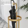 Metal umbrella stand,Umbrella Storage Rack at the Entrance,Hotel lobby commercial umbrella storage rack umbrella tube,Gold Umbrella Stand,Modern Metal Umbrella Holder,Perfect for Home & Office Use(Gol view 4
