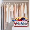 4th of July Star Waterproof Fabric Storage Basket for Organizing Bedroom Bathroom Laundry Room Collapsible Storage Bin Eucalyptus Leaves Decorative Shelf Basket for Gifts Empty view 4